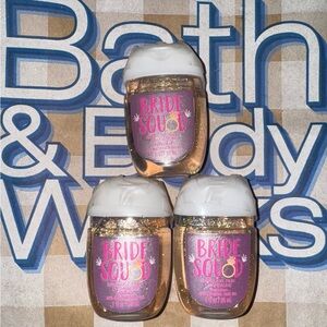 Bath & Body Works Bride Squad Glitter Hand Sanitizer Trio